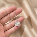 Silver Four-leaf Clover Minimalist Necklace
